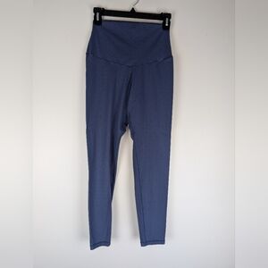 Elise Ehrler Blue Diamond Pattern‎ High Waist Athletic Leggings NWOT